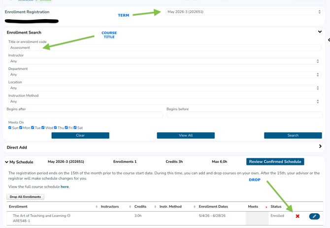 Core Campus Registration