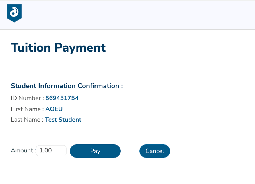 Student Payment Example How to Make a Full or Partial Payment Toward Your Tuition