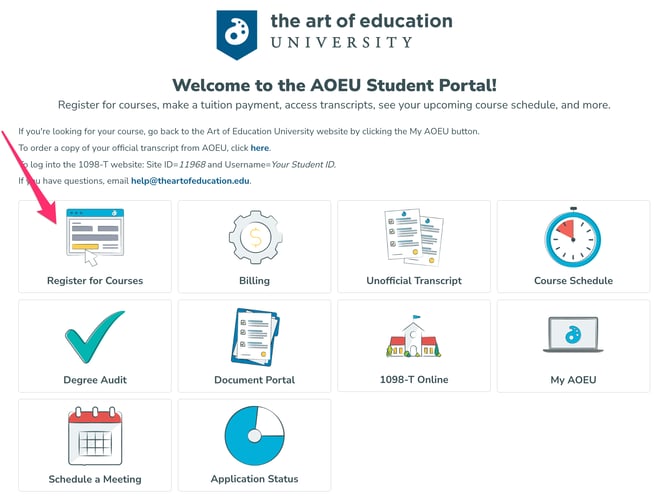 register for courses